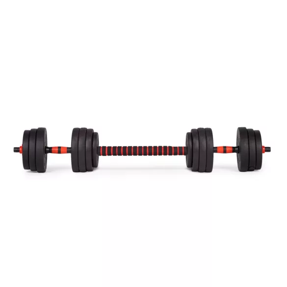 Adjustable Dumbbells 2x20 kg Barbell Set 40 kg Bar, MOVEPRO