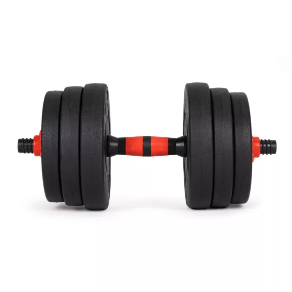 Adjustable Dumbbells 2x20 kg Barbell Set 40 kg Bar, MOVEPRO