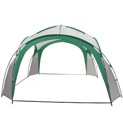   Kerti pavilon, MultiGarden ST-001, zöld, 3,5 x 3,5 m, PE borítás, 2,3 m magassággal, üvegszálas váz, hordtáskával