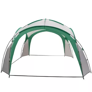 Kerti pavilon, MultiGarden ST-001, zöld, 3,5 x 3,5 m, PE borítás, 2,3 m magassággal, üvegszálas váz, hordtáskával