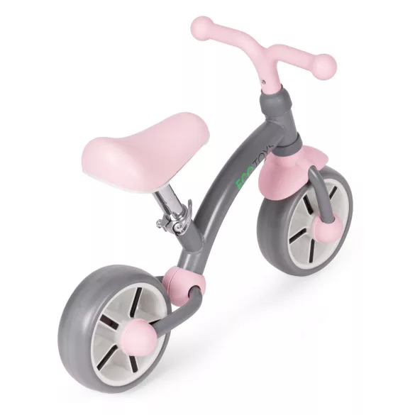 Balance bike for children, EVA wheels, adjustable seat, gray, ECOTOYS