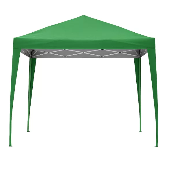 Kerti pavilon, MultiGarden PAW-3X3-A-GR, zöld, 3 x 3 m, fém vázzal, UV-álló és esőálló 210D PE ponyva, 2,5 m magassággal, hordtáskával