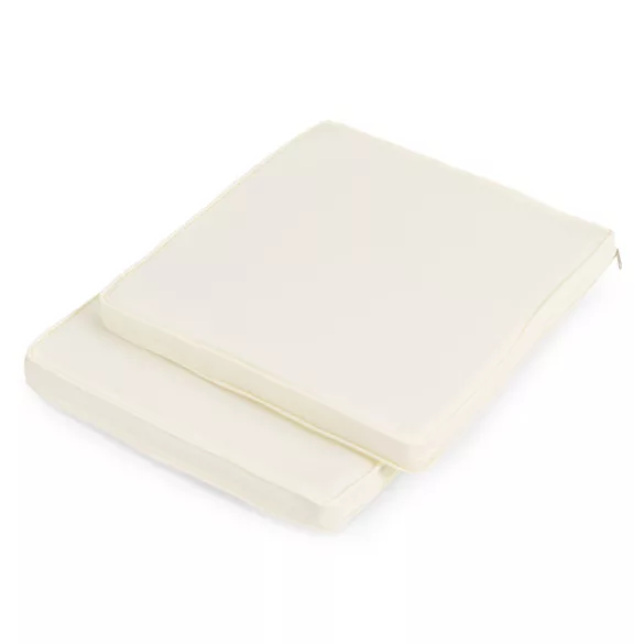 Kerti bútorszett, MultiGarden DN602-1-3, fekete, rattan hatású, időjárásálló, 3 részes, asztal: 41,5 x 41,5 cm, 2 fotel, edzett üveg asztallap, párnákkal