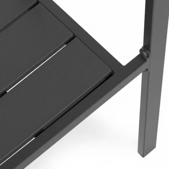 Kerti szék, MultiGarden YC-051KD-4, szürke, 54,5 x 52 x 89 cm, acél keret, HDPE ülő- és háttámla, 150 kg teherbírás, 2 db-os szett
