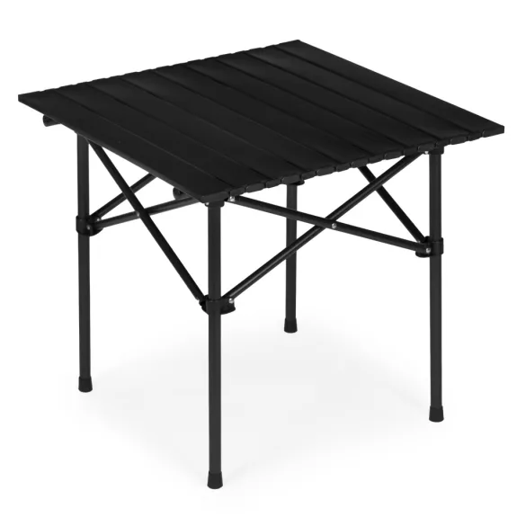 Kerti asztal, MultiGarden XLP150-55-1, fekete, 53 x 55,5 cm, összecsukható, magasság: 49,5 cm, hordtáskával, csúszásgátló lábak, teherbírás: 20 kg