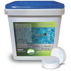   Brillant Pool Maxi-Kombi Klór "P" (200 gr), 95 %, 5 kg, klórtabletta
