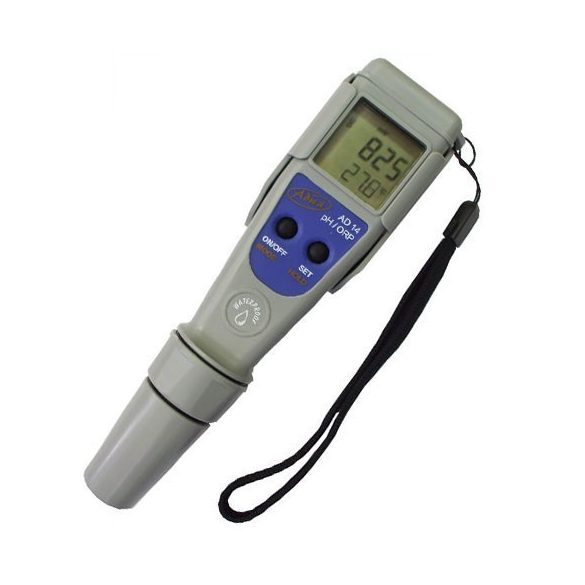 Digitális pH, Redox (klór) és hőmérsékletmérő AD14 - Ajándék kalibráló oldatokkal - Bemutató darab