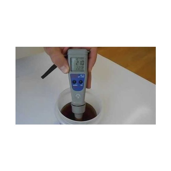 Digitális pH, Redox (klór) és hőmérsékletmérő AD14 - Ajándék kalibráló oldatokkal - Bemutató darab
