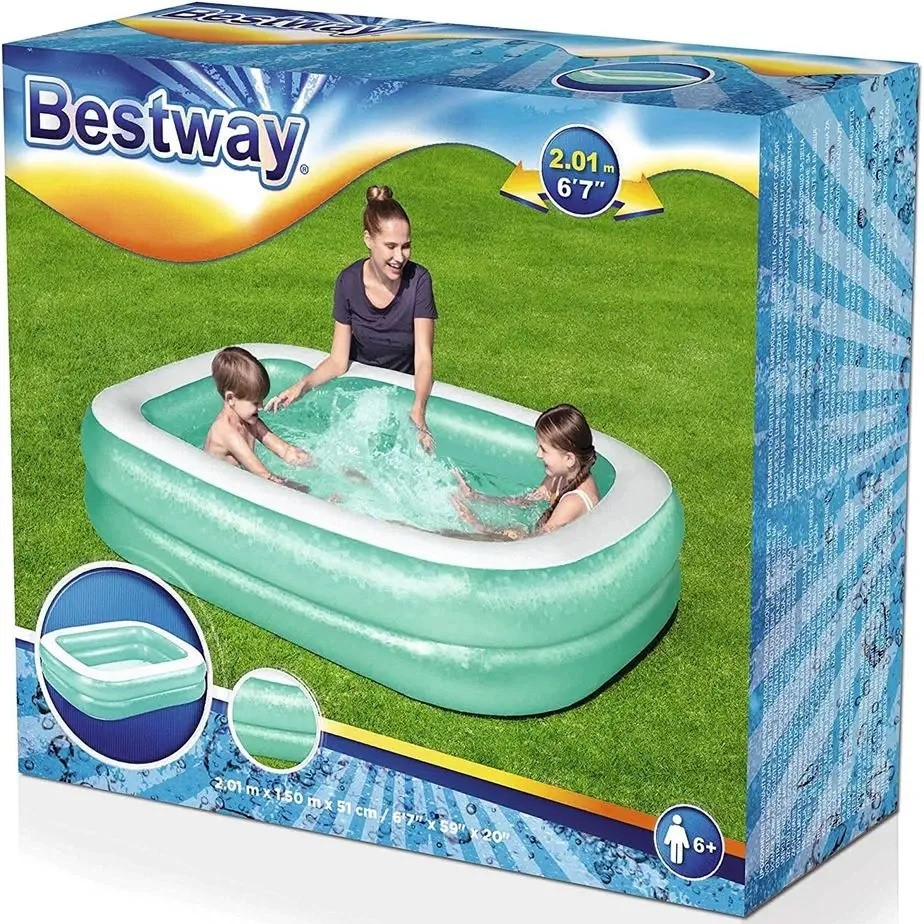 BESTWAY Car Pool csal di medence 201 x 150 x 51cm z ld 54005