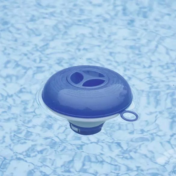 BESTWAY Flowclear úszó vegyszer adagoló beépített vegyszerfogóval medencéhez, kék (58210)