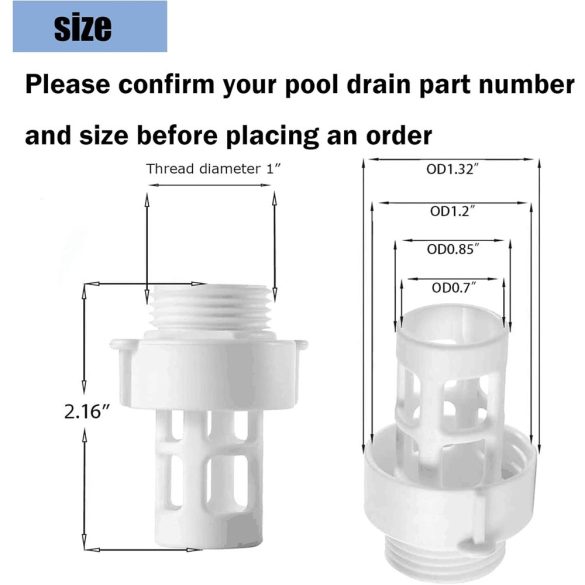 Leeresztő csatlakozó, Intex medencékhez (10184)