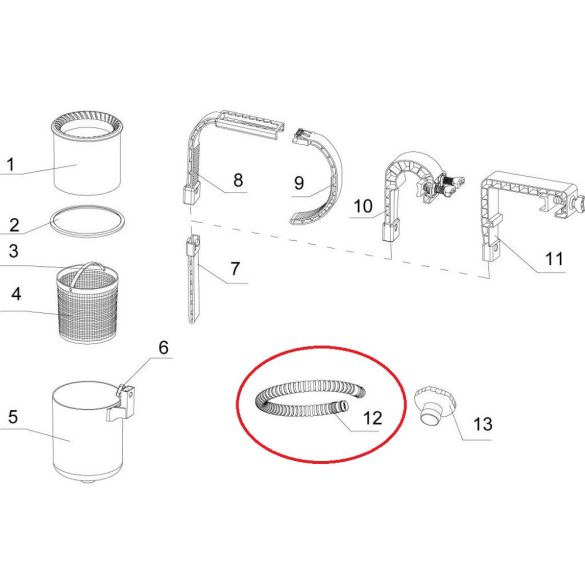 INTEX szkimmer gégecső, D40, 1 db / csomag