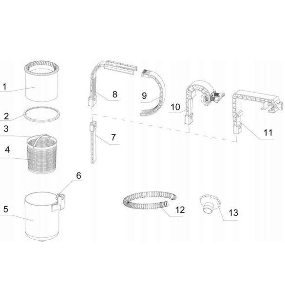 INTEX Medence peremre akasztható szkimmer úszó alkatrész (11075A)