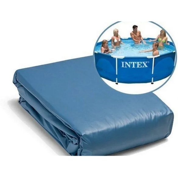 Medence belső fólia, Intex Metal Frame, 244 x 51 cm, kék, kerek, 3 rétegű PVC, leeresztő szeleppel, szűrő csatlakozással (13001)