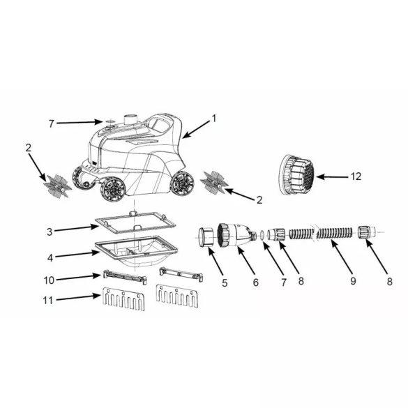 INTEX Törmelékgyűjtő szűrőháló, Intex 28005, ZX300 medencetisztító robothoz, cserealkatrész (13134)