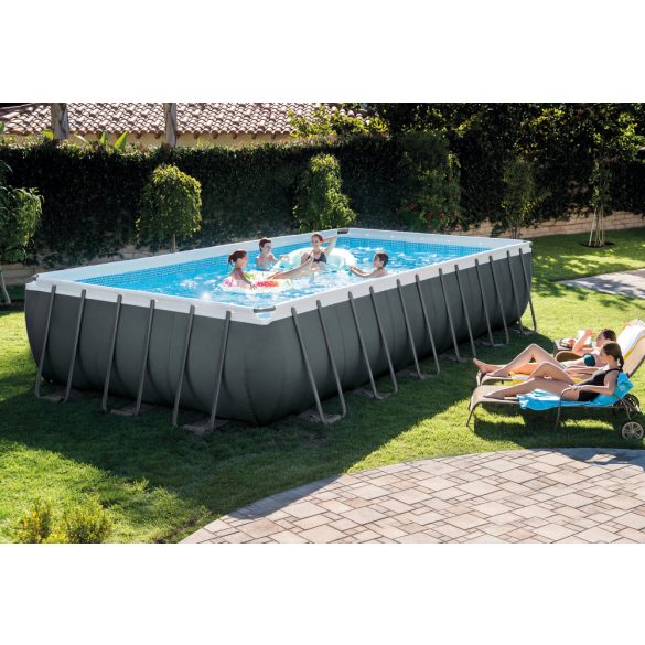 INTEX UltraSet XTR négyszögletű medence 732 x 366 x 132 cm homokszűrővel (26364) 2020-as modell