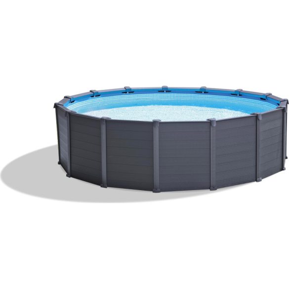 INTEX Graphite Gray Pool medence 478 x 124 cm (homokszűrővel) (26384) 2020-as modell