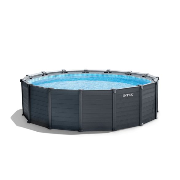 INTEX Graphite Gray Pool medence 478 x 124 cm (homokszűrővel) (26384) 2020-as modell