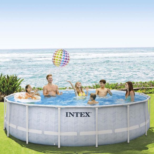 INTEX MetalPrism Set Chevron medence 488 x 122 cm (26746)