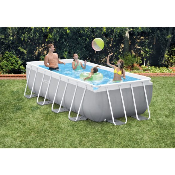 INTEX MetalPrism Set négyszögletű medence 400 x 200 x 100 cm (26788) 2020-as modell