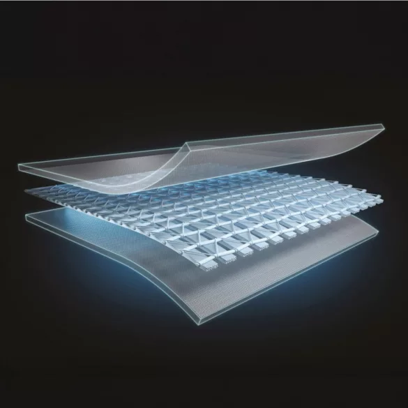 Kerek medencetakaró, Intex Deluxe négyévszakos, csővázas medencéhez, 549 cm átmérő, sötétkék, UV-álló háromrétegű anyag, 20 cm-es túlnyúlással, köteles rögzítéssel (28085)