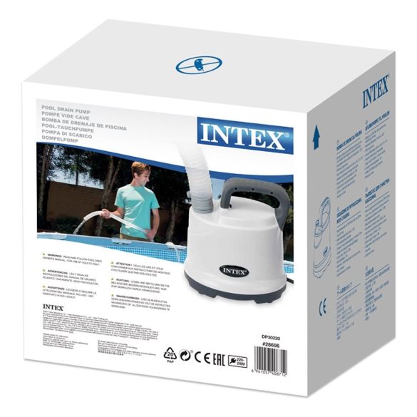 INTEX medence leeresztő szivattyú, 3,6 m3/h (28606)