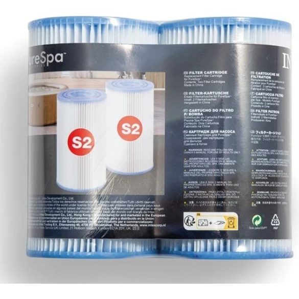 INTEX PureSPA jacuzzi S2 papírszűrőbetét 2db/cs (29012)