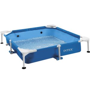 INTEX Square Frame Baby Pool Set pancsoló medence szett, 152 x 152 x 30.5 cm (48402)