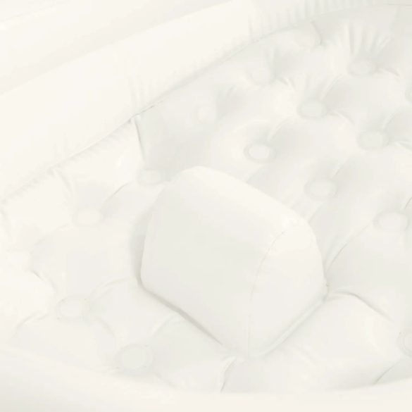 Felfújható babafürdető, Intex, csillagos, 89 x 66 x 25 cm, fehér, puha felfújható kialakítás, csúszásgátló támasztó dudorral, kézi pumpával (48523)