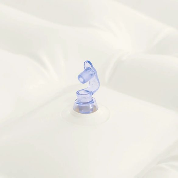 Felfújható babafürdető, Intex, csillagos, 89 x 66 x 25 cm, fehér, puha felfújható kialakítás, csúszásgátló támasztó dudorral, kézi pumpával (48523)