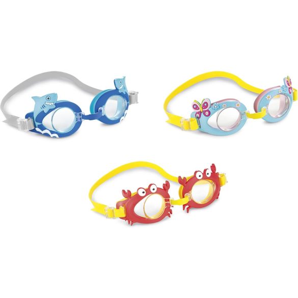 INTEX Fun Kids cápa úszószemüveg kék (55610)