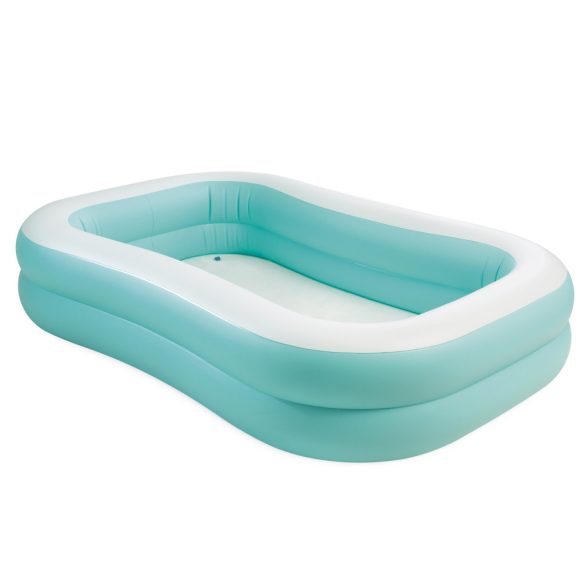 Családi medence, Intex Aqua Swim Center, 229 × 152 × 48 cm, kék, 600 literes, felfújható, puha oldalfalakkal (57181)
