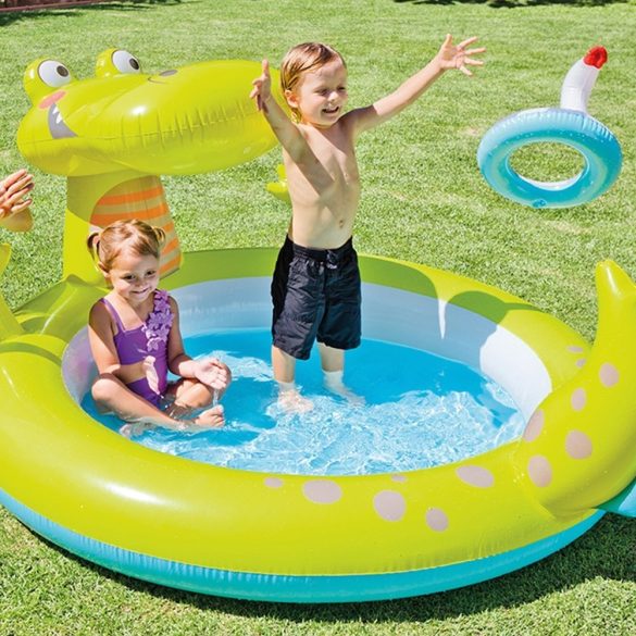 INTEX Gator Spray élménymedence 198 x 160 x 91cm (57431)