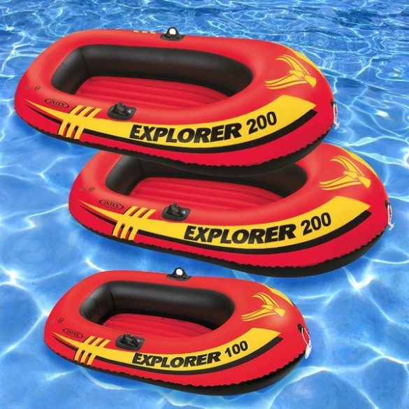 INTEX Explorer Pro 200 felfújható gumicsónak szett (2 személyes) 196 x 102 x 33cm (58357)