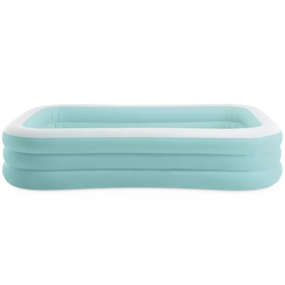 Családi medence, Intex Swim Center Family Lounge, 264 × 165 × 56 cm, kék, 780 literes, felfújható, beépített ülésekkel (58497)