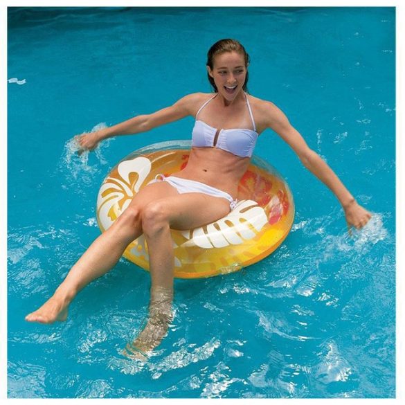 INTEX Clear Color narancs úszógumi D91cm (59251)