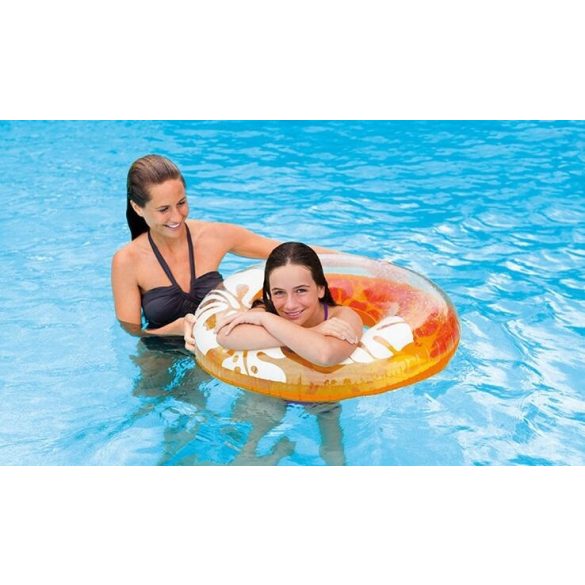 INTEX Clear Color narancs úszógumi D91cm (59251)