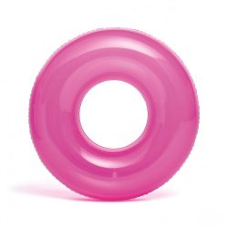 INTEX átlátszó rózsaszín úszógumi D76cm (59260)