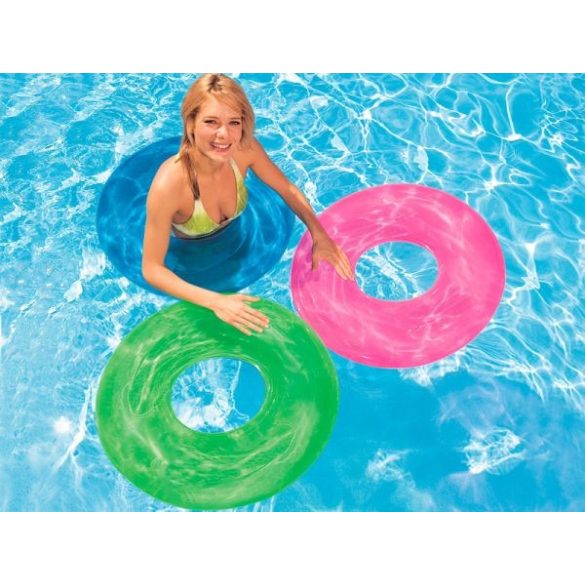 INTEX átlátszó kék úszógumi D76cm (59260)