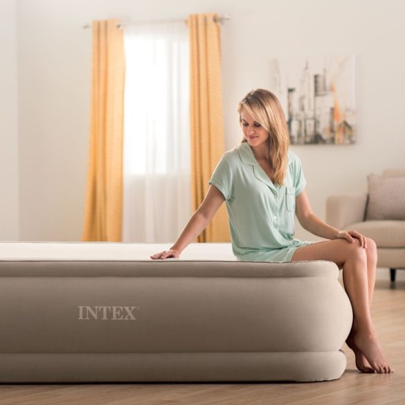 INTEX PremAire Thermalux felfújható luxus vendégágy, 152 x 203 x 51cm (64478)