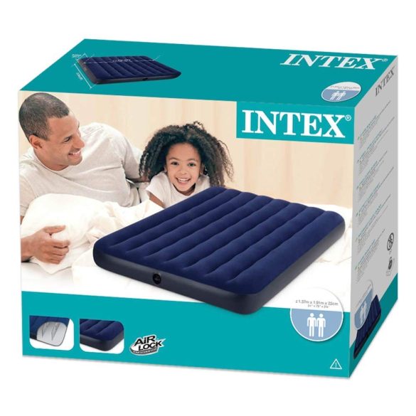 INTEX Classic Downy felfújható matrac, 137 x 191 x 25cm (64758)