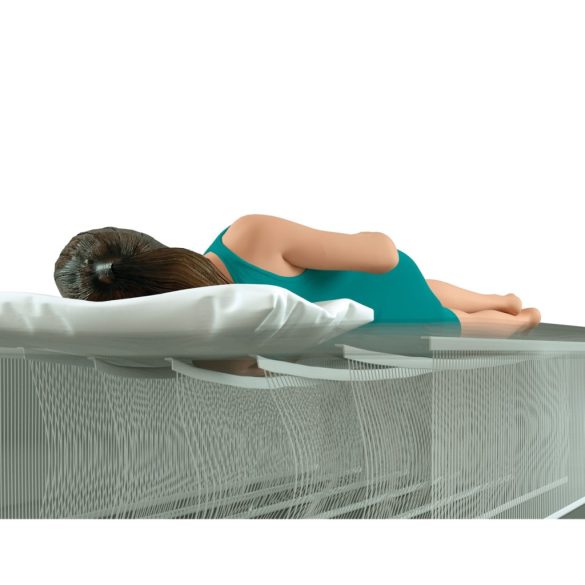 INTEX Classic Downy felfújható matrac, 152 x 203 x 25 cm, kék, plüss felső rész, 2in1 szelep, Wave Beam belső szerkezet (64759)