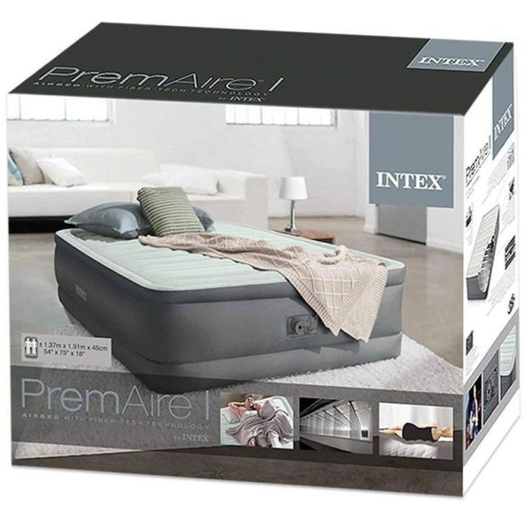 INTEX PremAire felfújható luxus vendégágy, 137 x 191 x 46cm (64904)