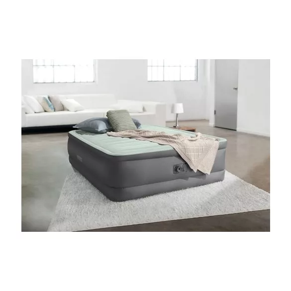 INTEX PremAire felfújható luxus vendégágy, 153 x 203 x 46cm (64906)
