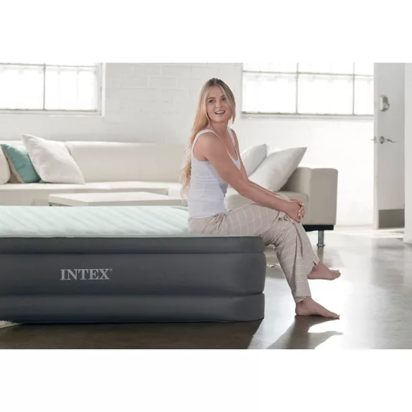 INTEX PremAire felfújható luxus vendégágy, 153 x 203 x 46cm (64906)