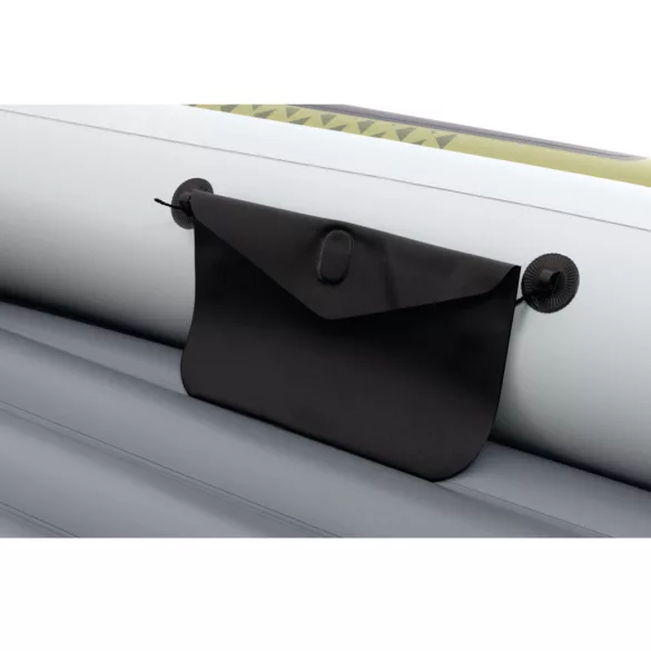 Felfújható csónak szett, Intex Seahawk 2, 236 x 114 x 41 cm, zöld, kétszemélyes, megerősített PVC, pumpával és evezőkkel (66332)