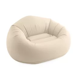   Felfújható fotel, Intex Beanless Bag, 137 x 127 x 74 cm, bézs, puha matt felületű kialakítás (66505NP)