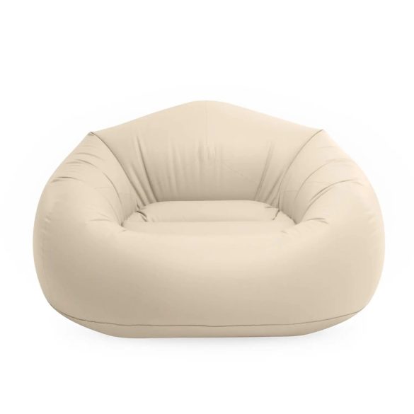 Felfújható fotel, Intex Beanless Bag, 137 x 127 x 74 cm, bézs, puha matt felületű kialakítás (66505NP)