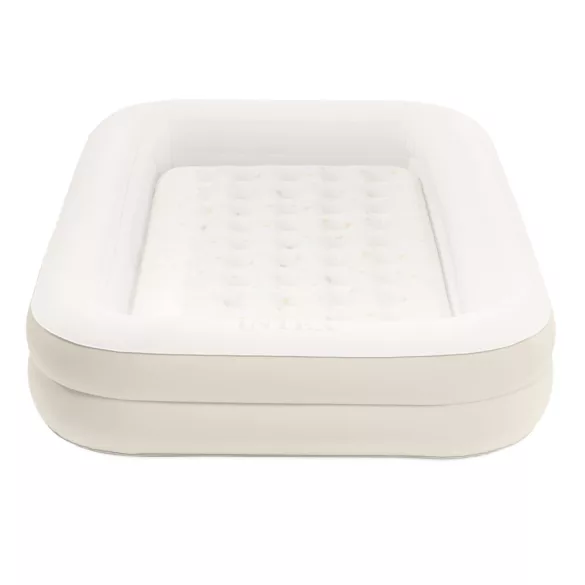 Felfújható vendégágy gyerekeknek, Intex Kidz, 168 x 107 x 25 cm, bézs, kivehető belső matraccal, leesésgátló peremmel, kézi pumpával és hordtáskával (66811)