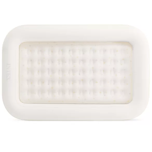 Felfújható vendégágy gyerekeknek, Intex Kidz, 168 x 107 x 25 cm, bézs, kivehető belső matraccal, leesésgátló peremmel, kézi pumpával és hordtáskával (66811)